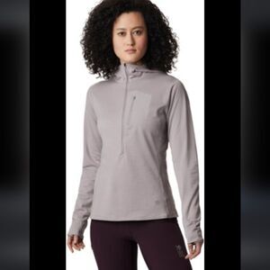 Mountain Hardwear Type 2 Fun 3/4-Zip Hoodie Long Sleeve Women's Small
